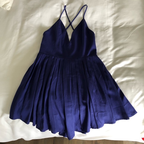 BRAND NEW Revolve NBD Blue Mini Dress - Picture 1 of 4